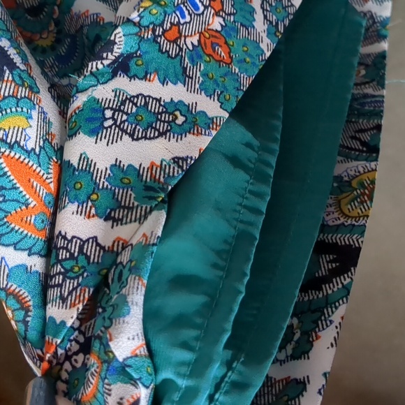 UMGEE* boho western hippy chic lined shorts jumpsuit asymmetric bell sleeve - Picture 9 of 17